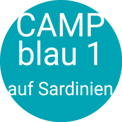 Camp blau in Sardinien